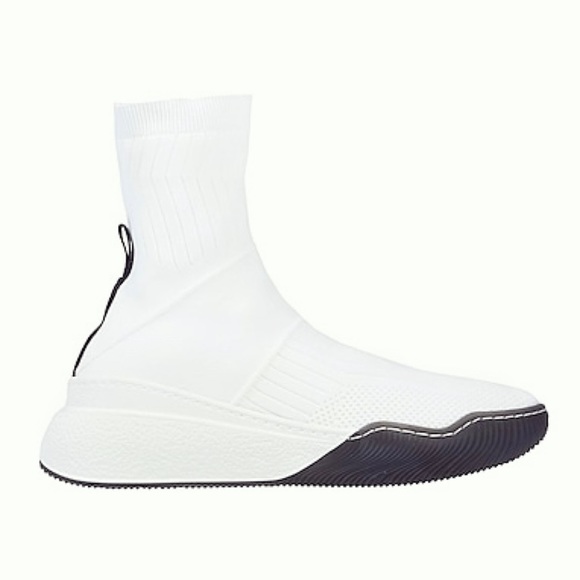 Stella McCartney Shoes - NWOT Stella McCartney SSENSE Exclusive White Loop Sock Pull On Knit Sneakers
